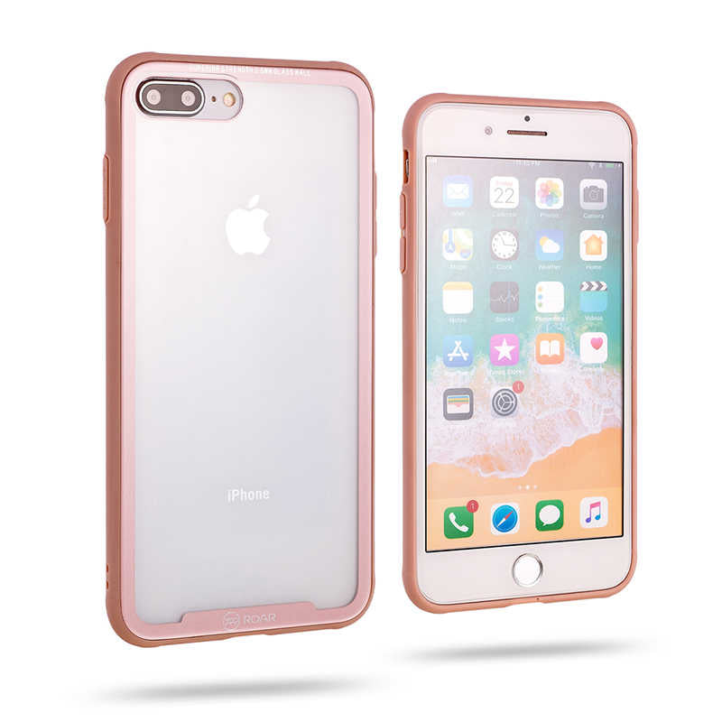 Apple iPhone 7 Plus Kılıf Roar Glassoul Airframe Kapak Beyaz