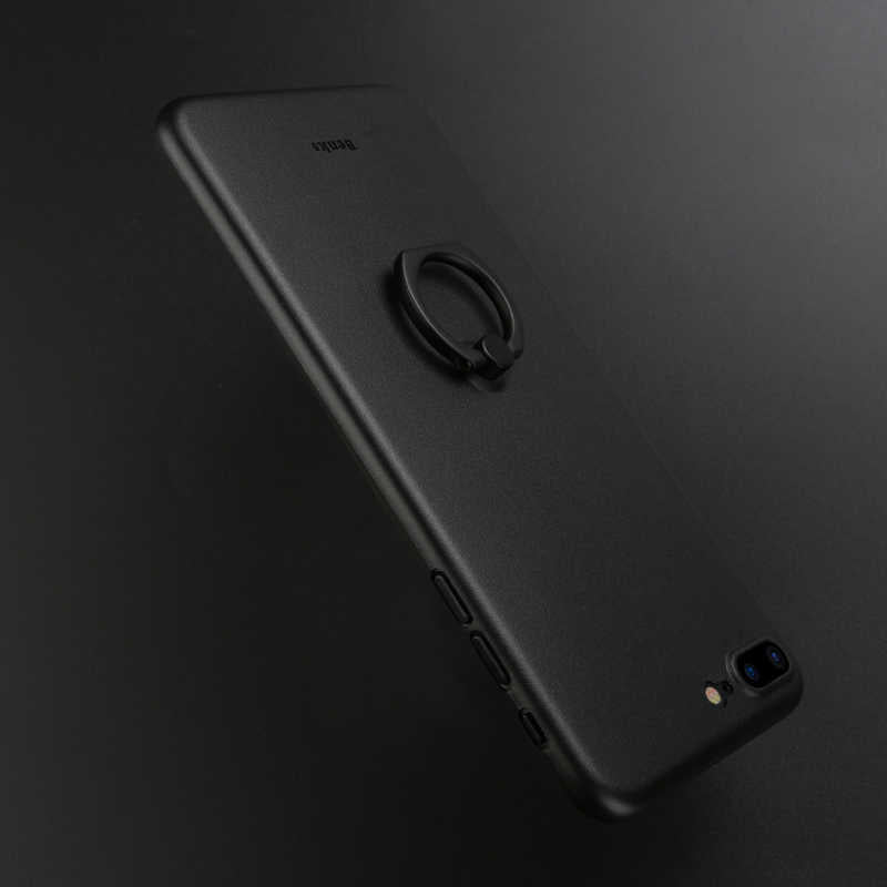 Apple iPhone 8 Plus Kılıf Benks Lollipop With Ring Kapak Kırmızı