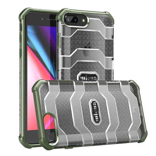 Apple iPhone 8 Plus Kılıf Wlons Mit Kapak Yeşil