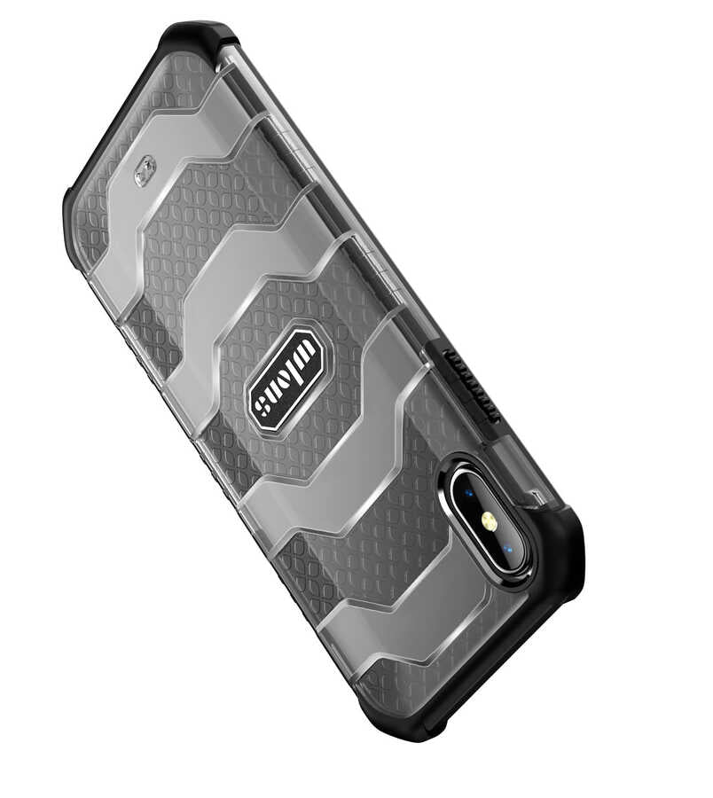 Apple iPhone X Kılıf Wlons Mit Kapak Kırmızı