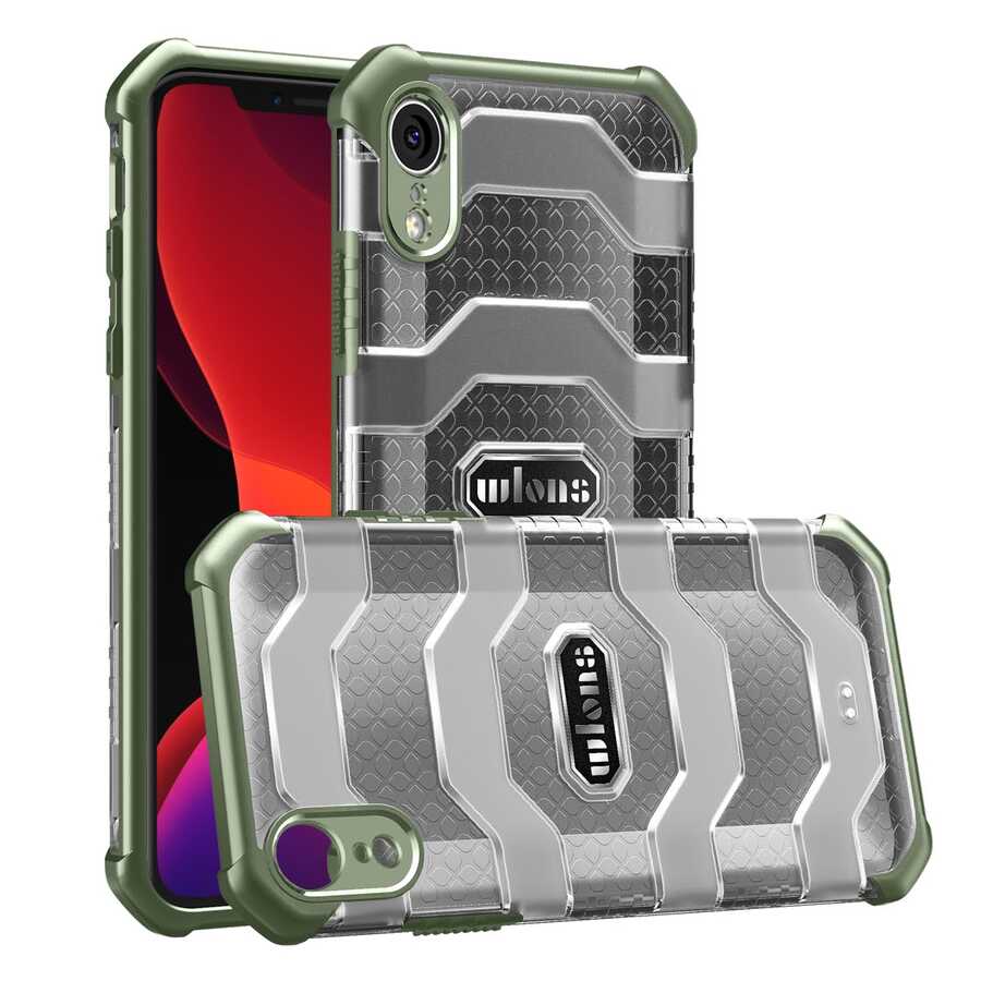 Apple iPhone XR 6.1 Kılıf Wlons Mit Kapak Koyu Yeşil