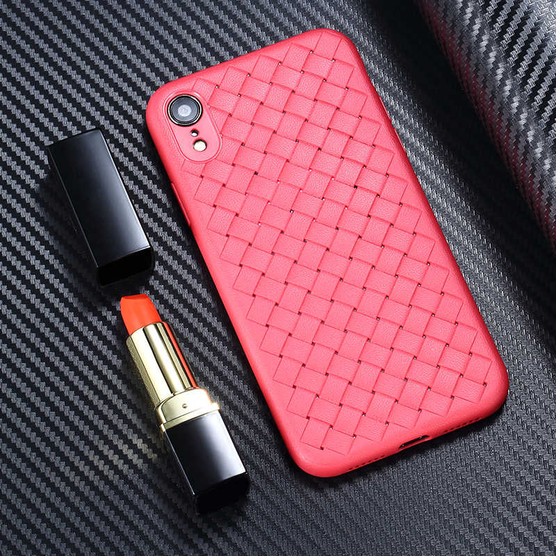 Apple iPhone XR Kılıf Benks Weavelt Tpu Protective Kapak Kırmızı