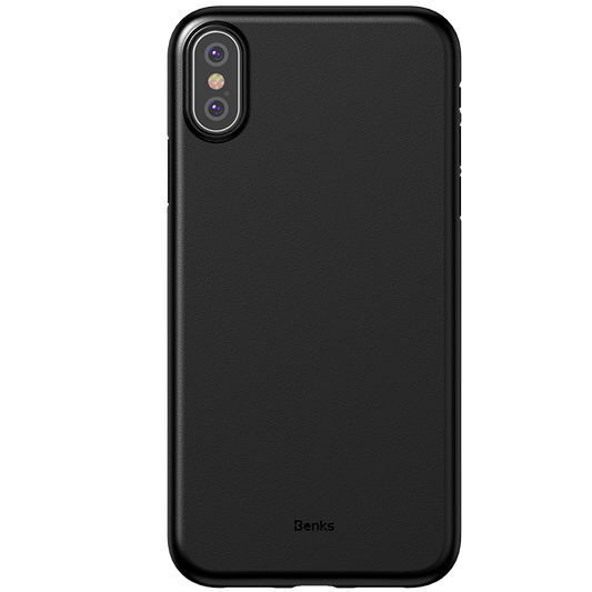 Apple iPhone XS 5.8 Kılıf Benks Lollipop Protective Kapak Transparan Siyah