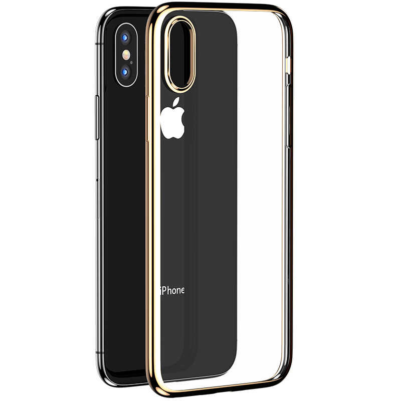 Apple iPhone XS Max 6.5 Benks Magic Glitz Ultra-Thin Transparent Protective Soft Kapak Gümüş