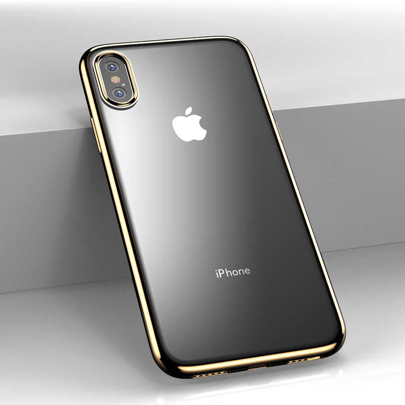 Apple iPhone XS Max 6.5 Benks Magic Glitz Ultra-Thin Transparent Protective Soft Kapak Gümüş