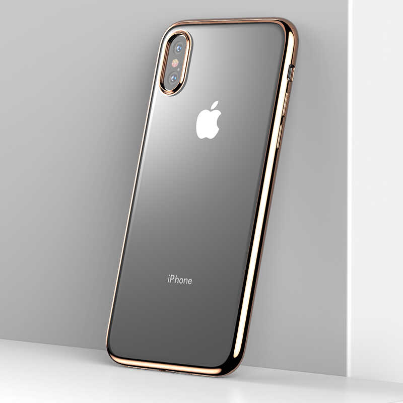 Apple iPhone XS Max 6.5 Benks Magic Glitz Ultra-Thin Transparent Protective Soft Kapak Gümüş