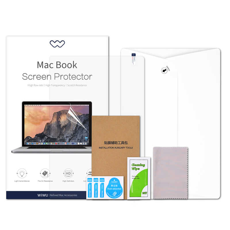 Apple Macbook 13.6&prime; Air M3 A3113 Wiwu Parlak Ekran Koruyucu Renksiz