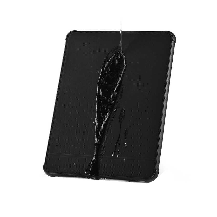 Apple Macbook Pro 14.2 2023 A2779 Wiwu Defender Stand Case Taşınabilir Standlı Magnetik PU Laptop Çantası Siyah