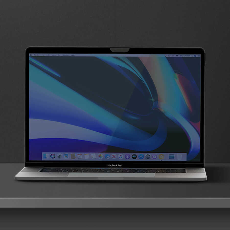 Apple Macbook Pro 16.2 2023 A2780 Wiwu iPrivacy Magnetik Hayalet Ekran Koruyucu Siyah