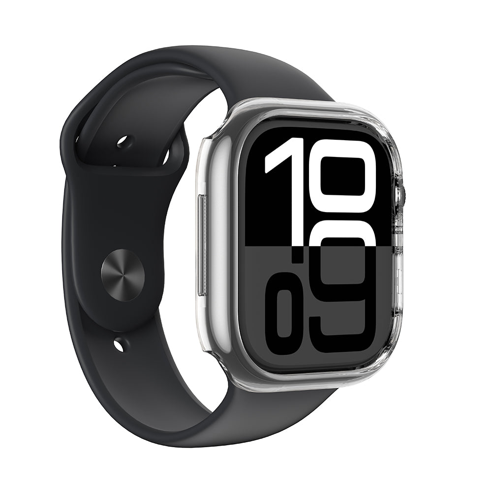 Apple Watch 10 42mm Amazingthing Radix Minimal FrameLite Sert PC Kasa Koruyucu Şeffaf