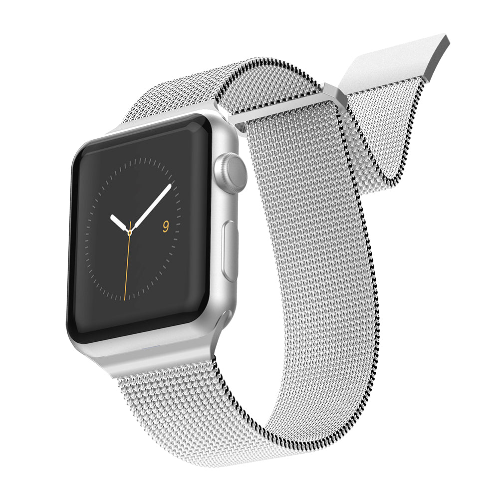 Apple Watch 10 42mm Raptic Mesh Band Serisi Metal Hasır Kordon Gümüş