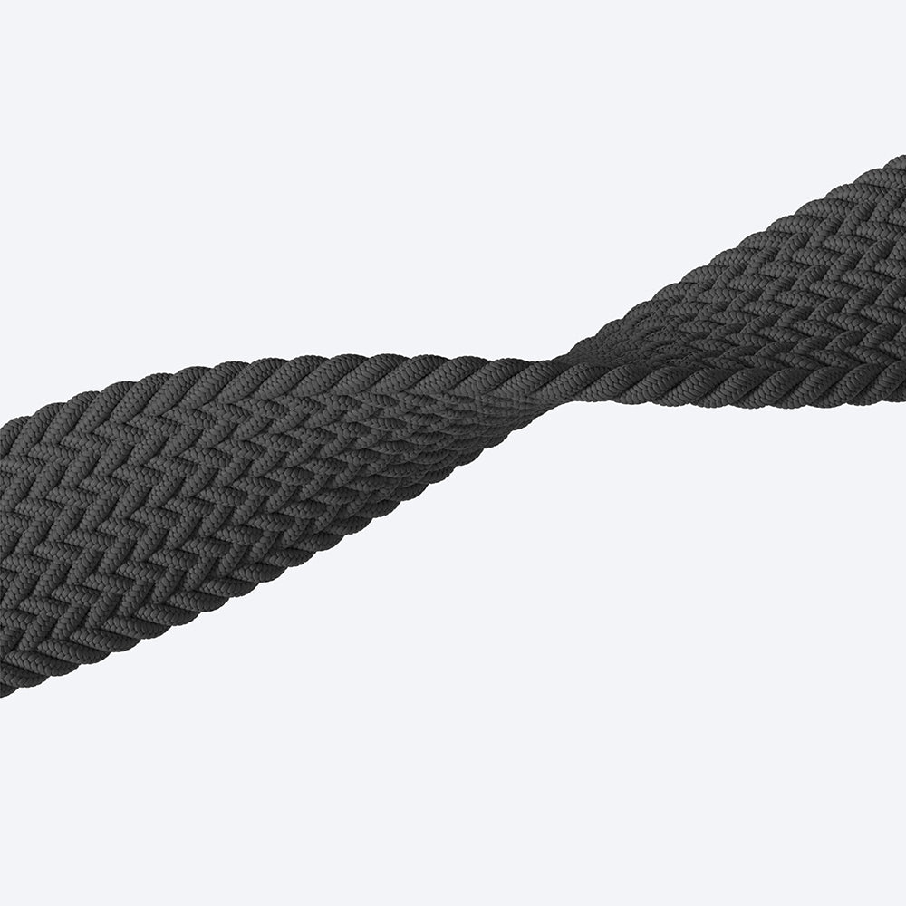 Apple Watch 10 46mm Amazingthing Glamour Blend Hasır Kordon Siyah-Gri