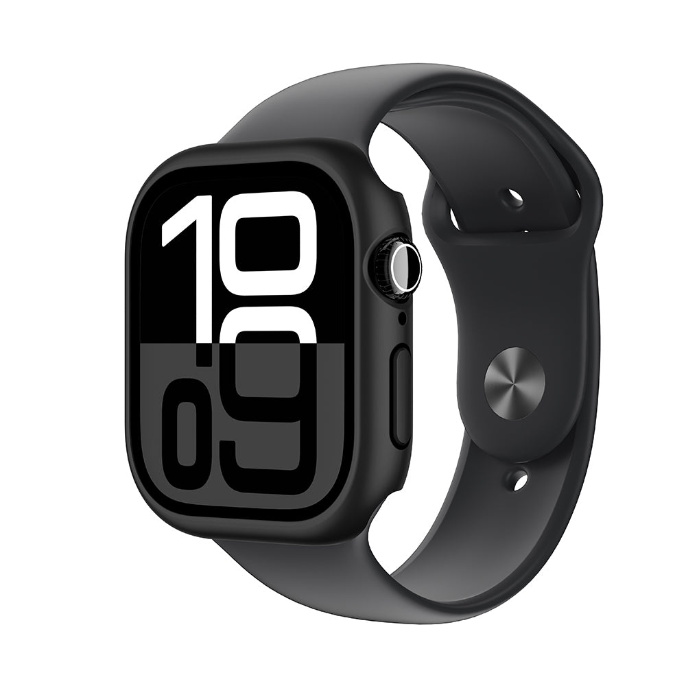 Apple Watch 10 46mm Amazingthing Radix Minimal FrameLite Sert PC Kasa Koruyucu Gümüş