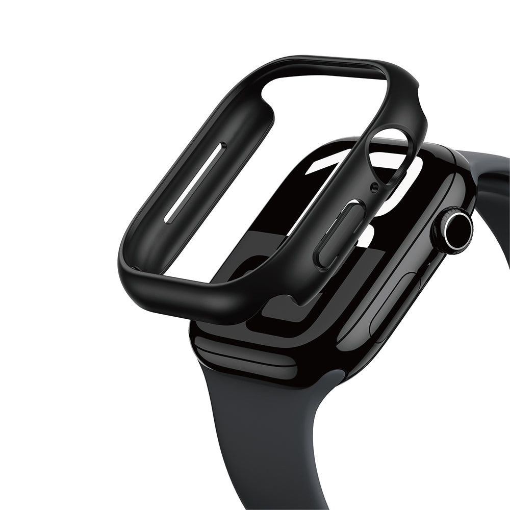 Apple Watch 10 46mm Amazingthing Radix Minimal FrameLite Sert PC Kasa Koruyucu Gümüş