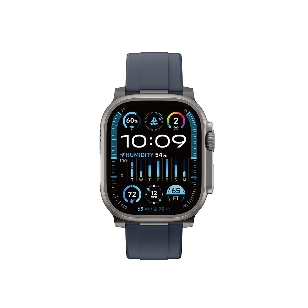 Apple Watch 10 46mm Amazingthing Titan Chrono Silikon Kordon Turuncu