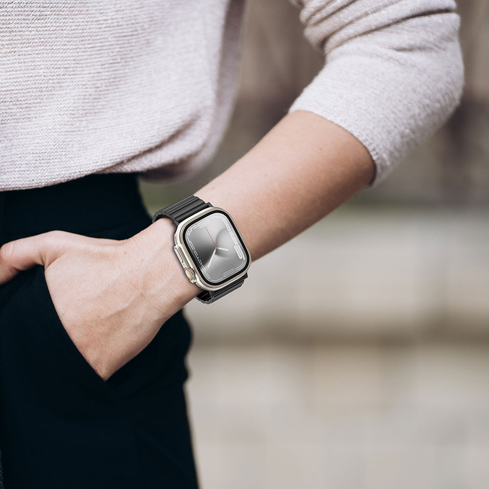 Apple Watch 10 46mm Amazingthing Titan Steel Metal Kordon Gümüş