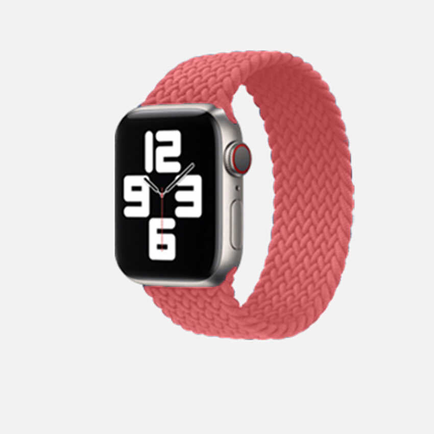 Apple Watch 38mm KRD-32 Medium Kordon Pembe