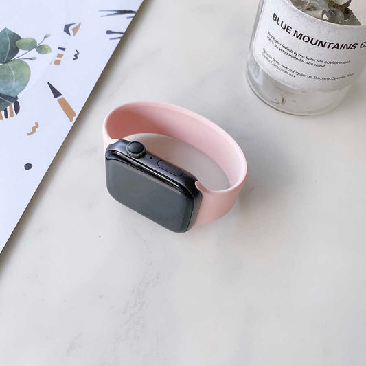 Apple Watch 38mm KRD-31 Solo Loop Medium Kordon Pembe