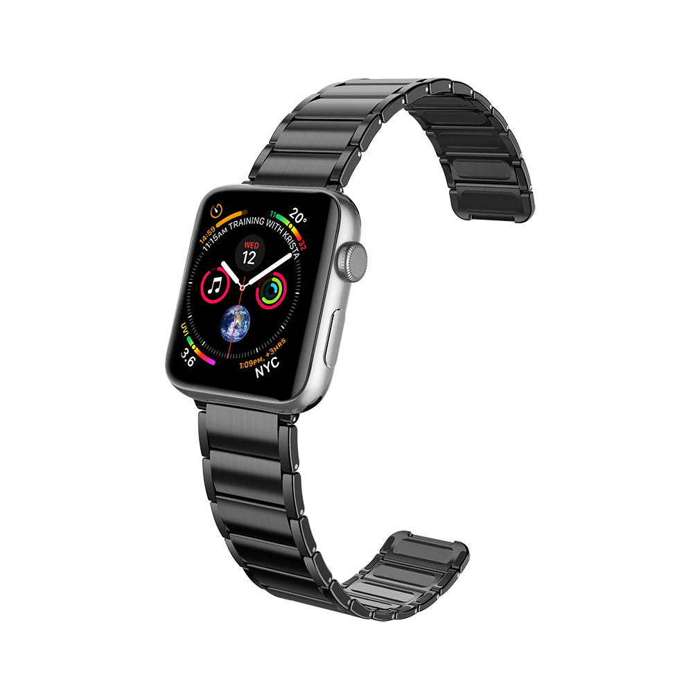 Apple Watch 38mm Raptic Classic Serisi Magnetik Metal Kordon Gümüş
