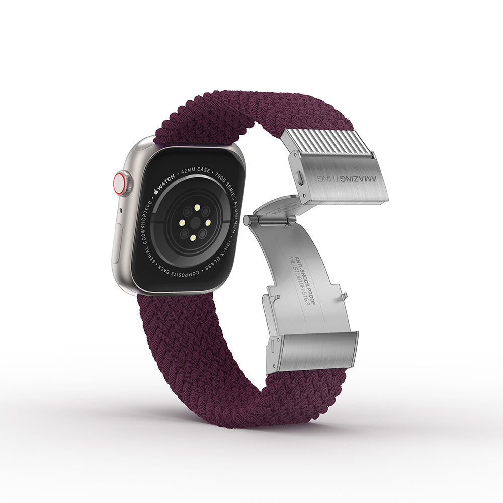 Apple Watch 40mm Amazingthing Titan Weave Örgü Sport Kordon Siyah