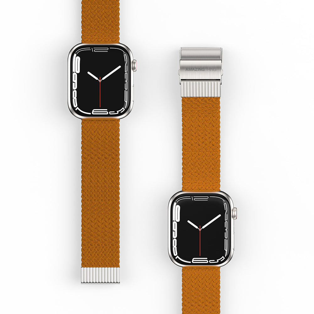 Apple Watch 40mm Amazingthing Titan Weave Örgü Sport Kordon Mor