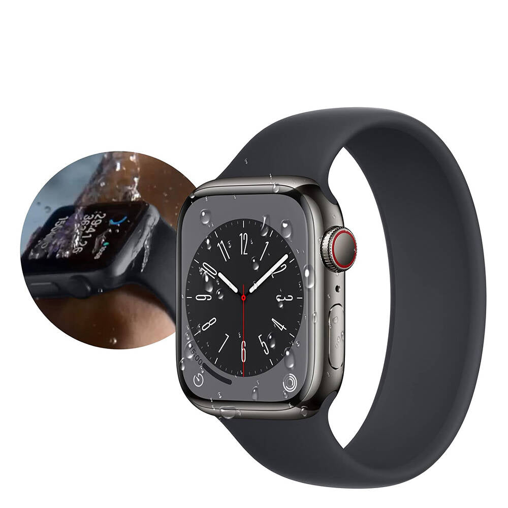 Apple Watch 40mm Wiwu Wi-JD105 Easy Install PMMA Pet Ekran Koruyucu + Kolay Uygulama Aparatı Siyah