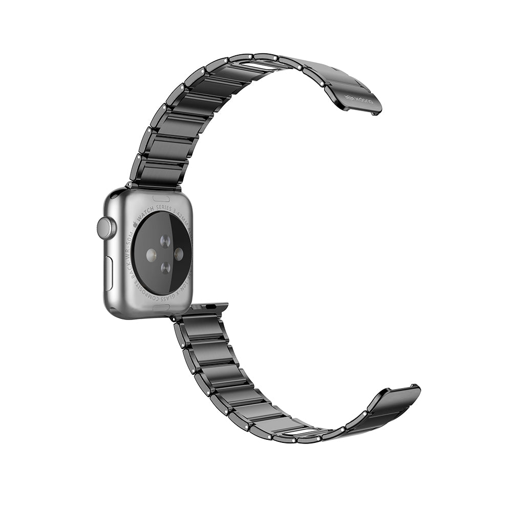 Apple Watch 42mm Raptic Classic Serisi Magnetik Metal Kordon Siyah