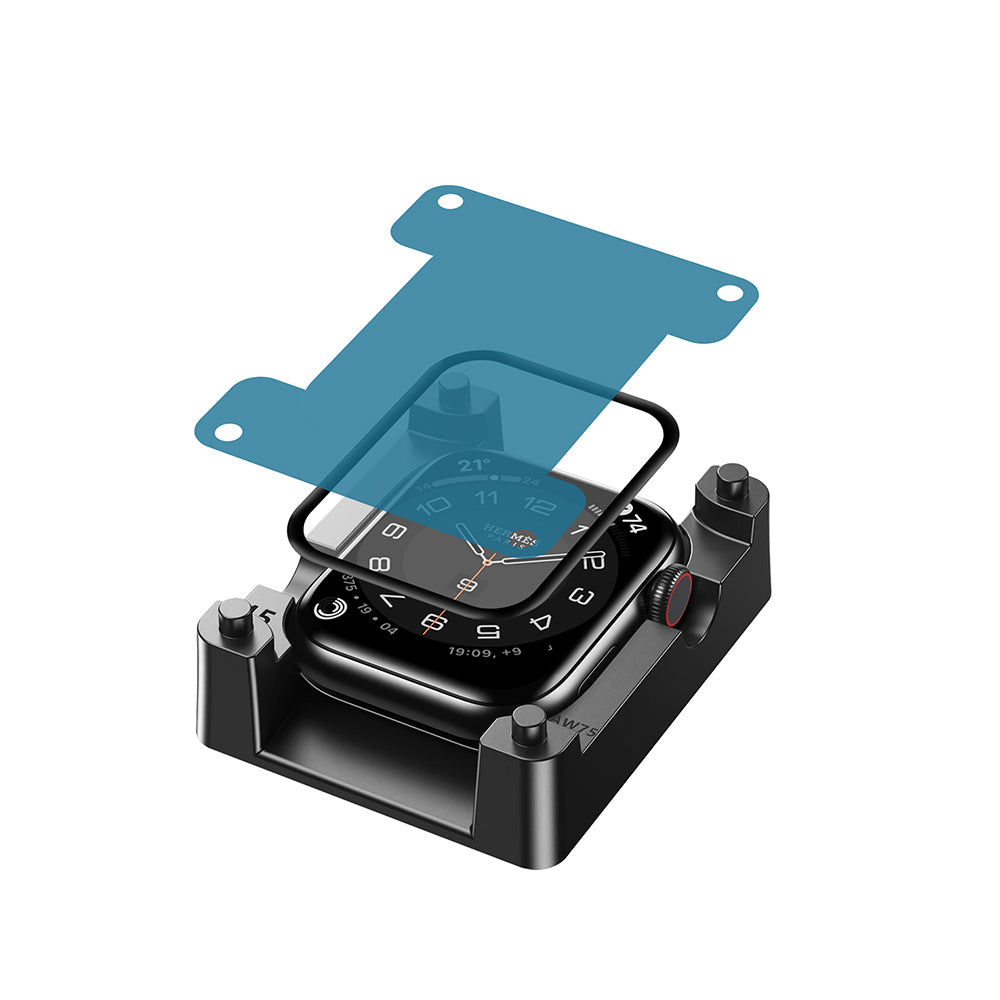 Apple Watch 42mm Wiwu JD-107 Easy Install Serisi HD Ekran Koruyucu Film + Kolay Uygulama Aparatı Siyah