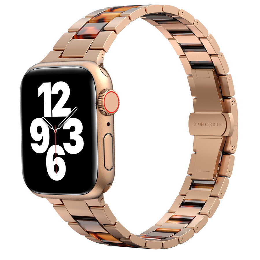 Apple Watch 42mm Wiwu Resin Steel Belt Metal Kordon Beyaz