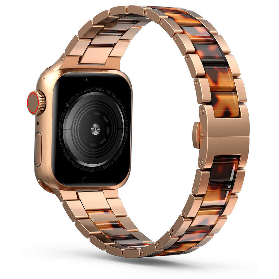 Apple Watch 42mm Wiwu Resin Steel Belt Metal Kordon Beyaz