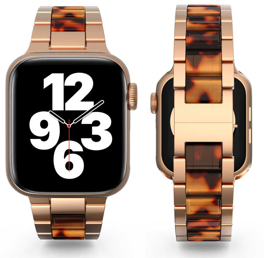 Apple Watch 42mm Wiwu Resin Steel Belt Metal Kordon Beyaz