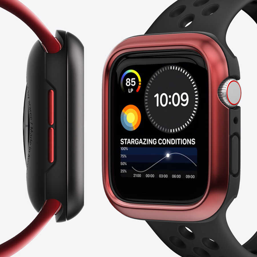 Apple Watch 44mm Araree Amy Akıllı Saat Koruyucu Siyah