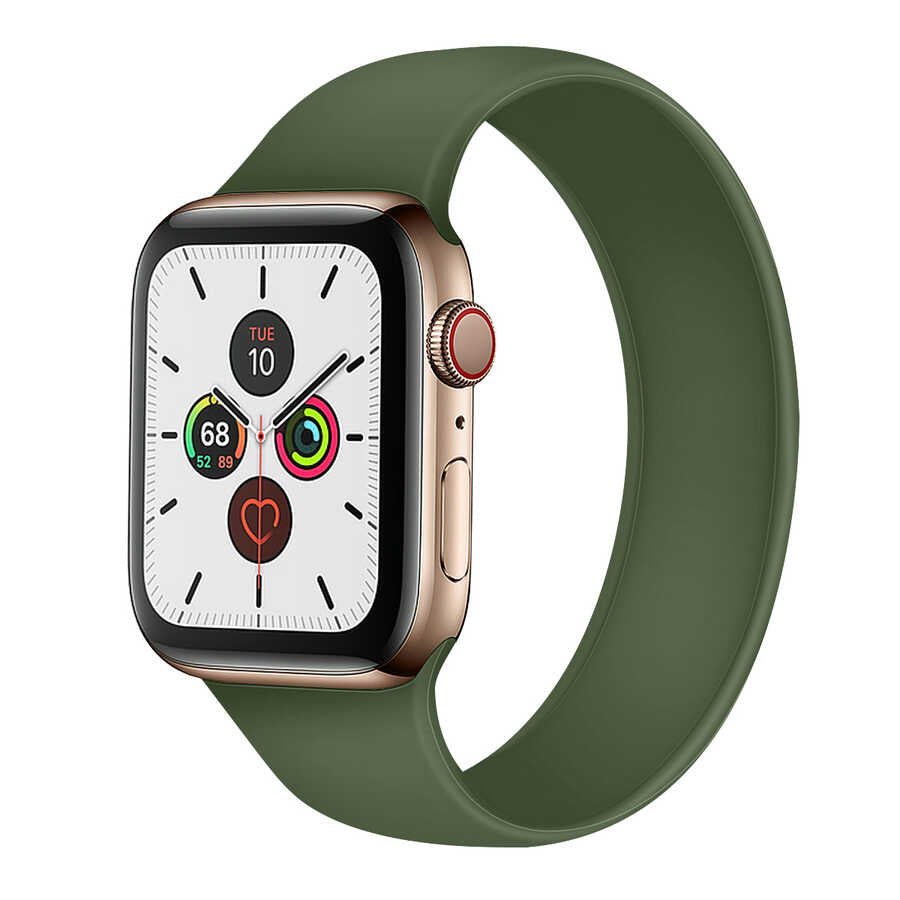 Apple Watch 44mm KRD-31 Solo Loop Medium Kordon Beyaz