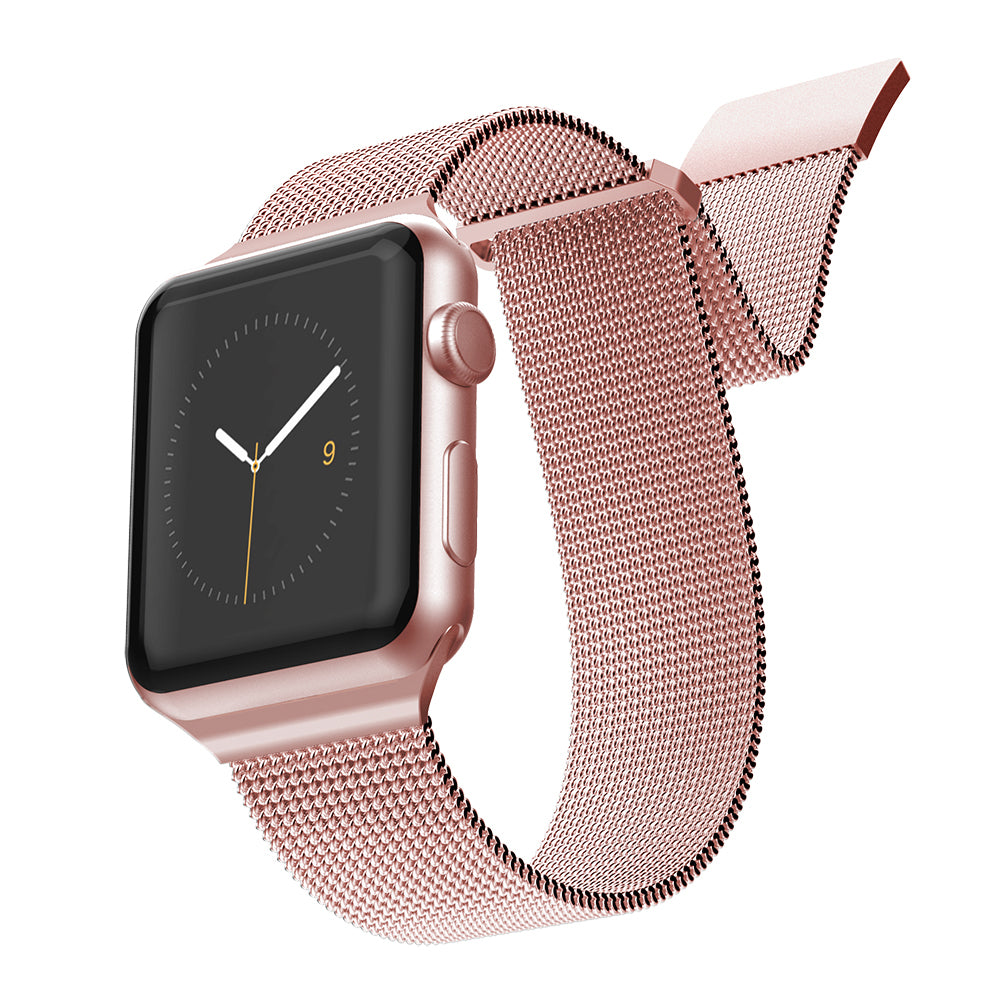 Apple Watch 44mm Raptic Mesh Band Serisi Metal Hasır Kordon Gümüş