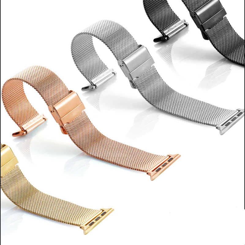 Apple Watch 44mm Zore KRD-01 Metal Kordon Açık Pembe