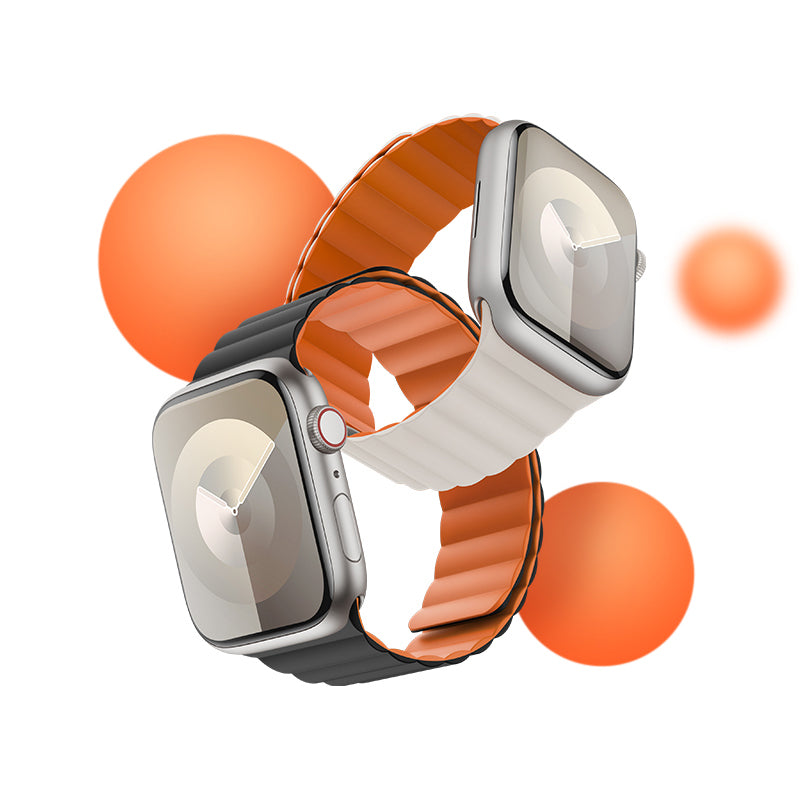 Apple Watch 7 41mm Benks Magnetik Tak Çıkar Silikon Strap Kayış Siyah