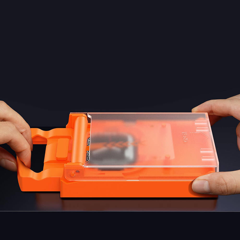 Apple Watch 7 41mm Wiwu Wi-JD105 Easy Install PMMA Pet Ekran Koruyucu + Kolay Uygulama Aparatı Siyah