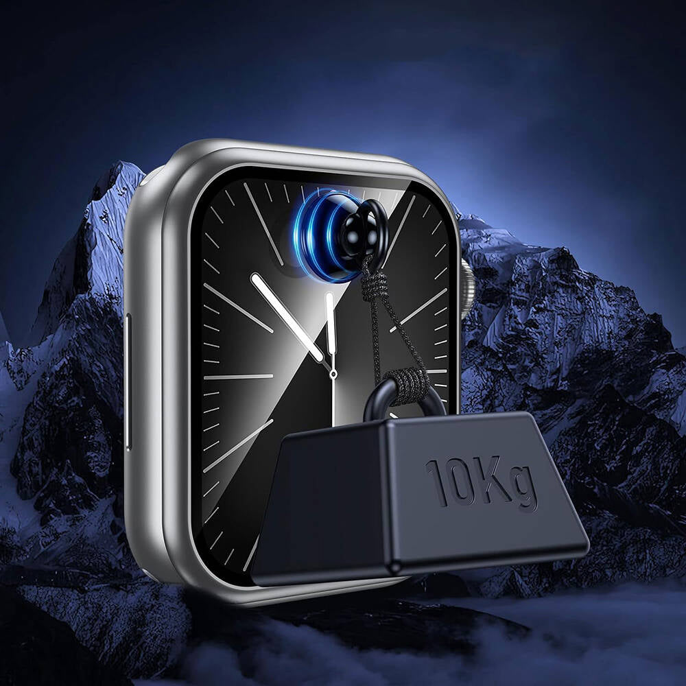 Apple Watch 7 41mm Wiwu Wi-JD106 Easy Install Akıllı Saat Temperli Cam Ekran Koruyucu Gümüş