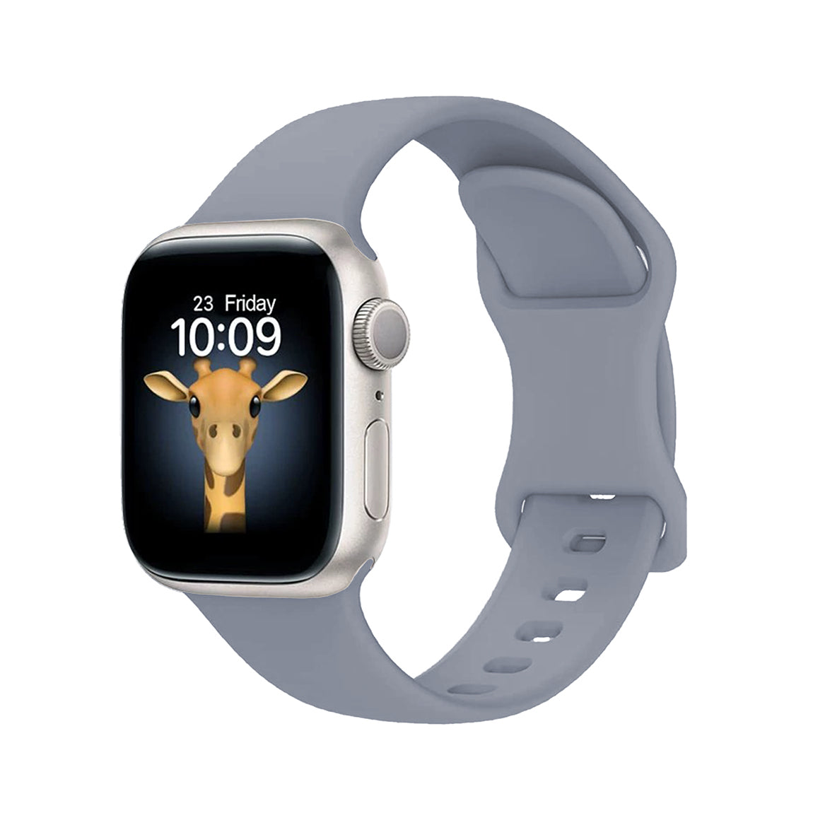 Apple Watch 7 41mm Zore KRD-131 Silikon Kordon Strap Kayış Siyah