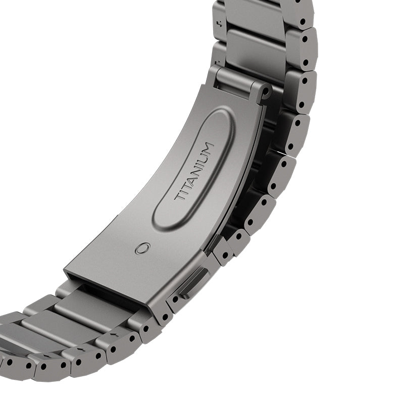 Apple Watch 7 45mm Benks Aero Titan Serisi Titanyum Metal Kordon Titanyum