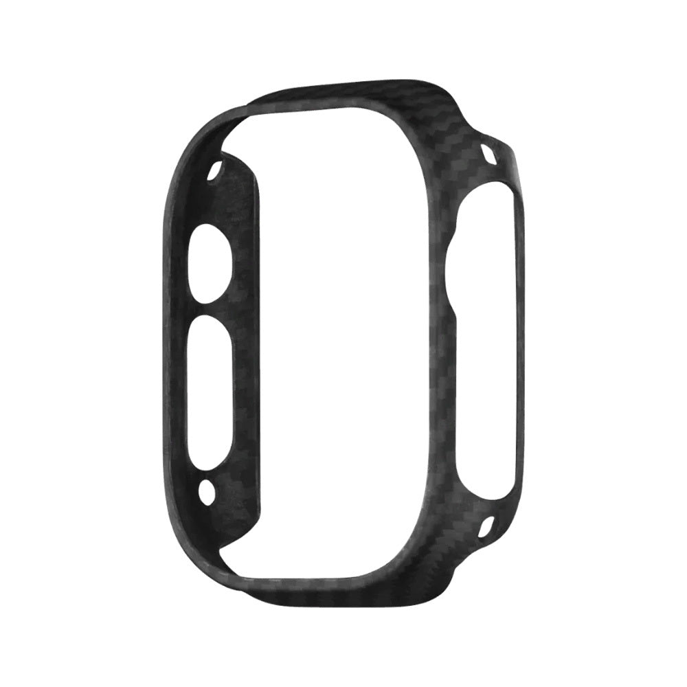 Apple Watch Ultra 49mm 600D Aramid Fiber Classic Serisi Kasa Koruyucu Pitaka Air Case Siyah-Gri