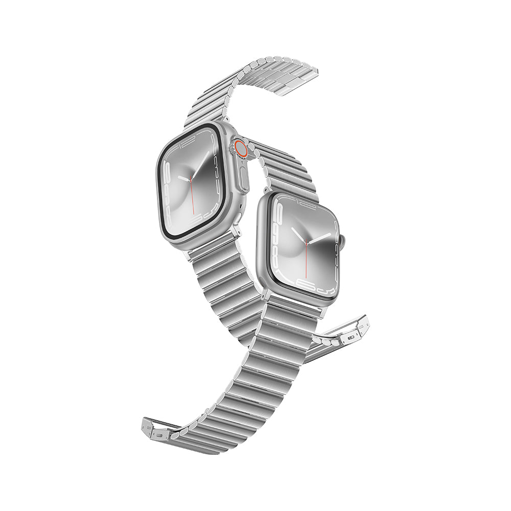 Apple Watch Ultra 49mm Amazingthing Titan Steel Metal Kordon Siyah