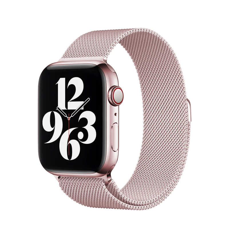 Apple Watch Ultra 49mm Kordon Zore KRD-01 Metal Strap Kayış Açık Pembe