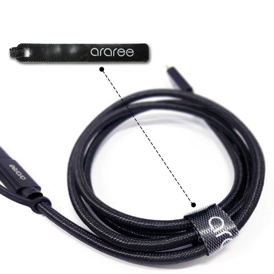 Araree Type-C To PD 2 in 1 Kablo Siyah