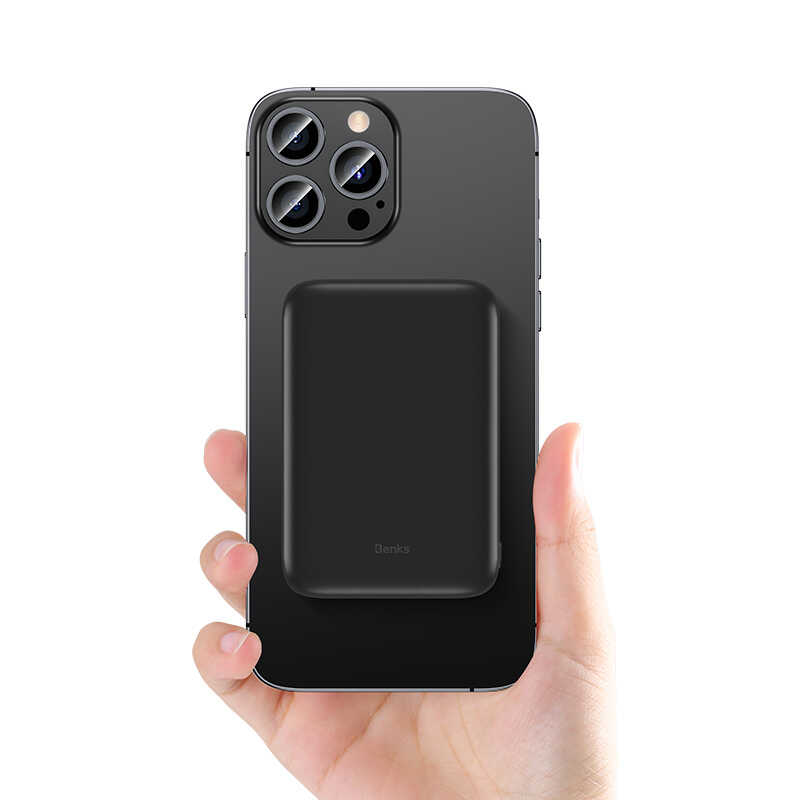 Benks MP03 Magsafe Magnetic Powerbank 10000 Mah Siyah