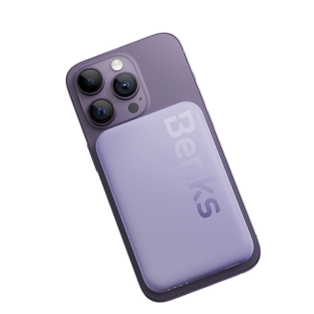 Benks MP10 Magsafe Magnetik İnce Tasarımlı Powerbank 6000mAh Mor