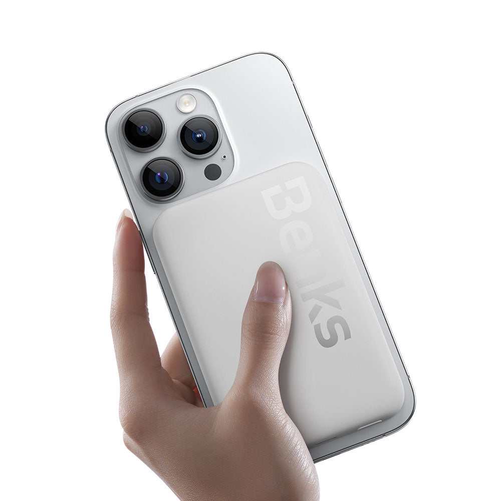 Benks MP10 Magsafe Magnetik İnce Tasarımlı Powerbank 6000mAh Mor