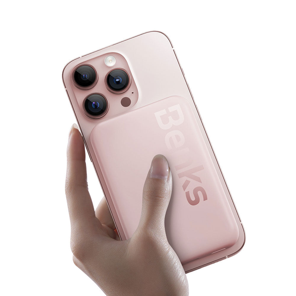 Benks MP10 Magsafe Magnetik İnce Tasarımlı Powerbank 6000mAh Mor