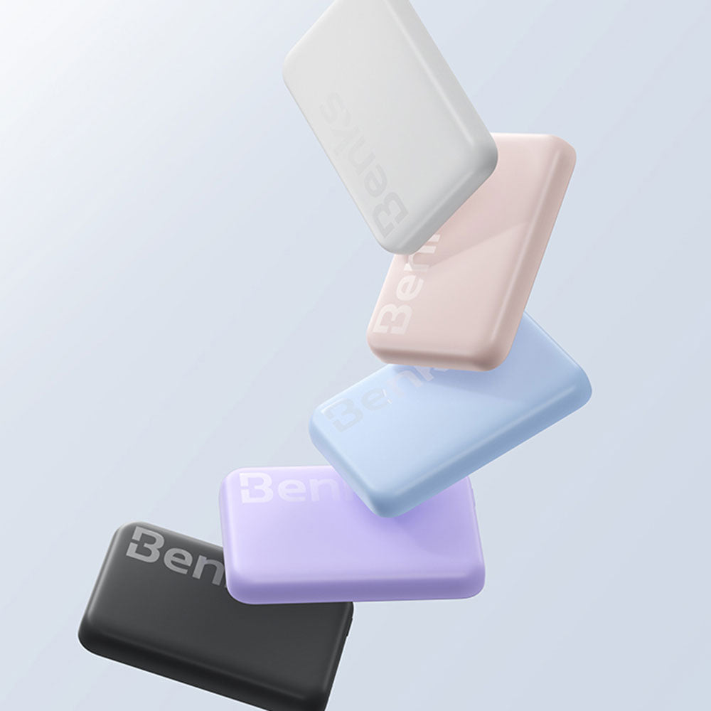 Benks MP10 Magsafe Magnetik İnce Tasarımlı Powerbank 6000mAh Mor