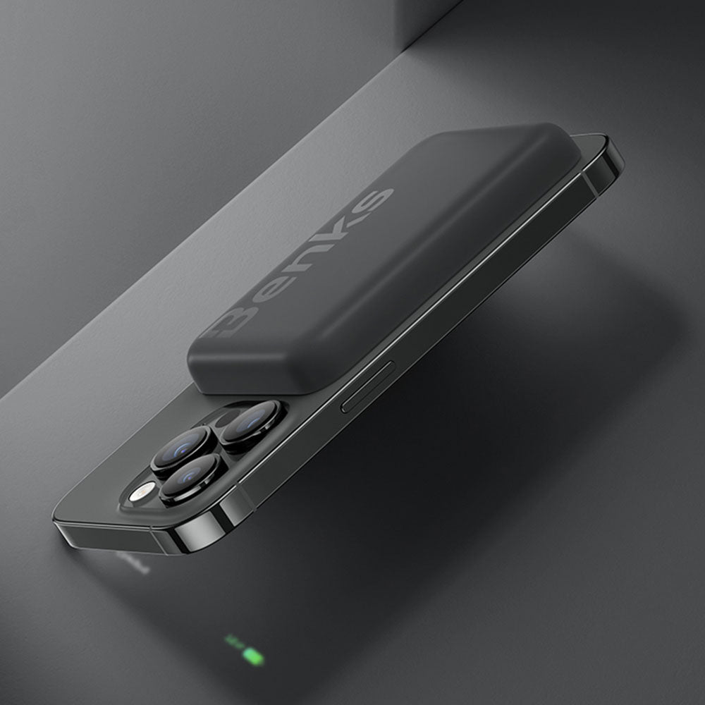 Benks MP10 Magsafe Magnetik İnce Tasarımlı Powerbank 6000mAh Mor